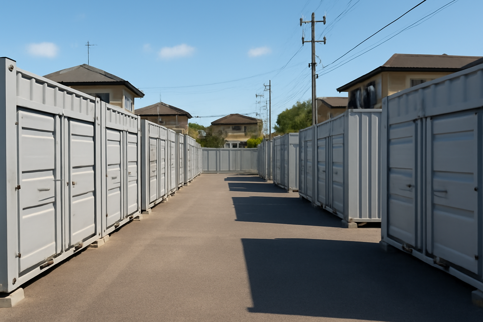 BIGBOXトランクルームの屋外コンテナ