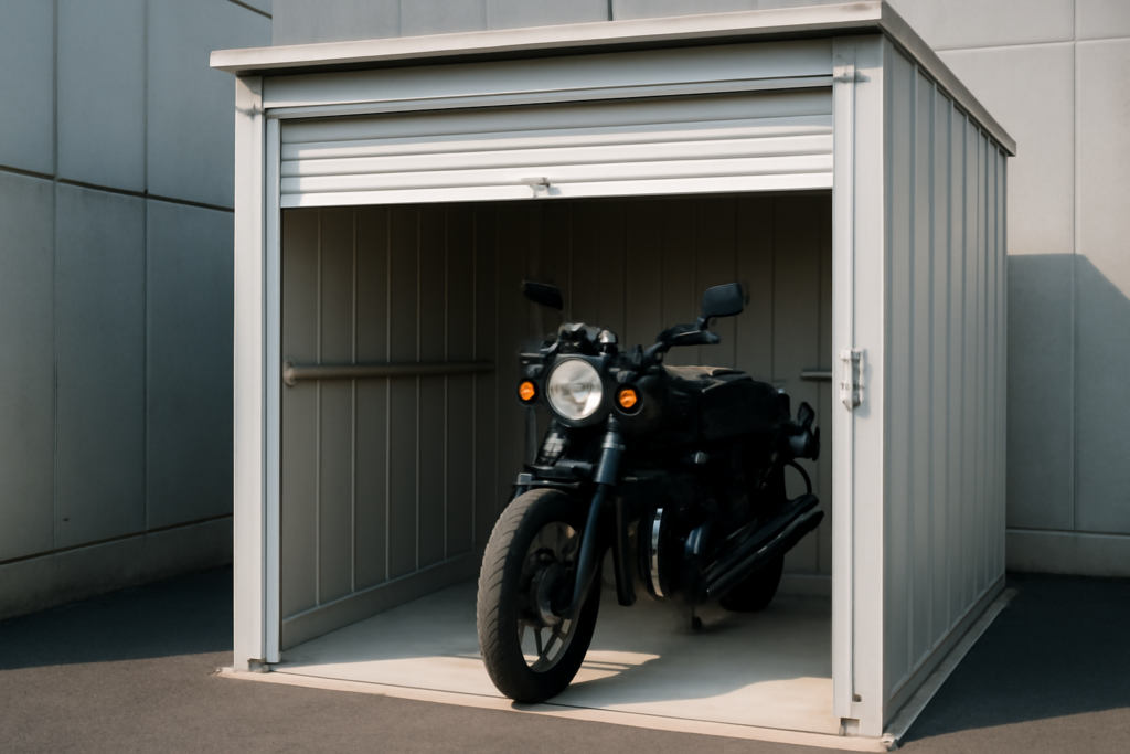 調布市でバイクを預けるトランクルーム・コンテナ