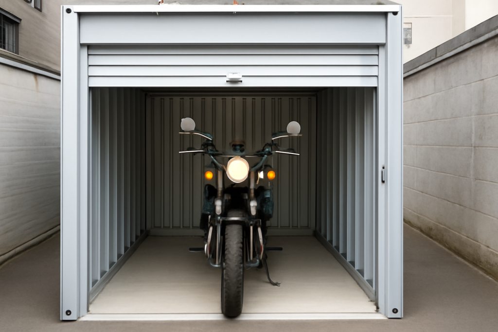 中央区でバイクを預けるトランクルーム・コンテナ