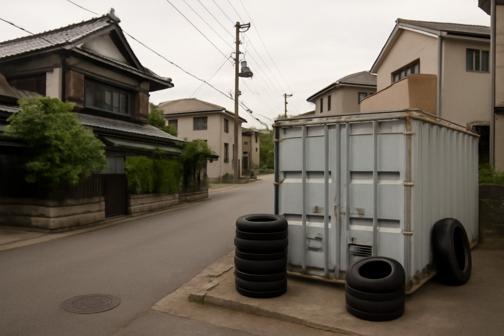 府中市でタイヤを預けるトランクルーム