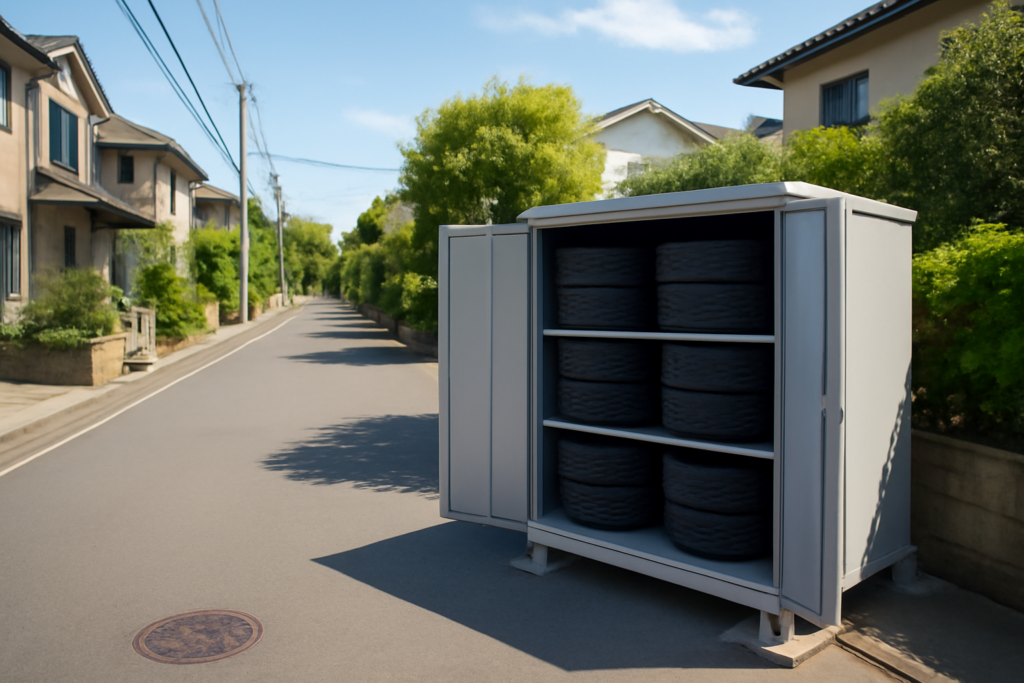 八王子市でタイヤを預けるトランクルーム