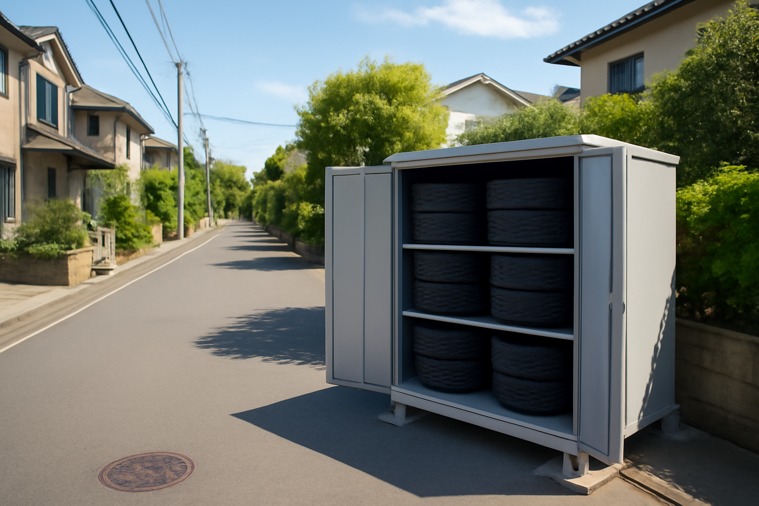 八王子市でタイヤを預けるトランクルーム