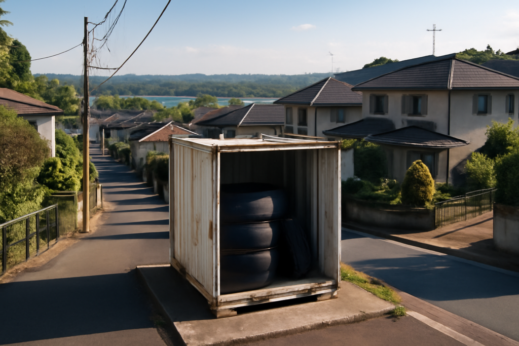 日野市でタイヤを預けるトランクルーム