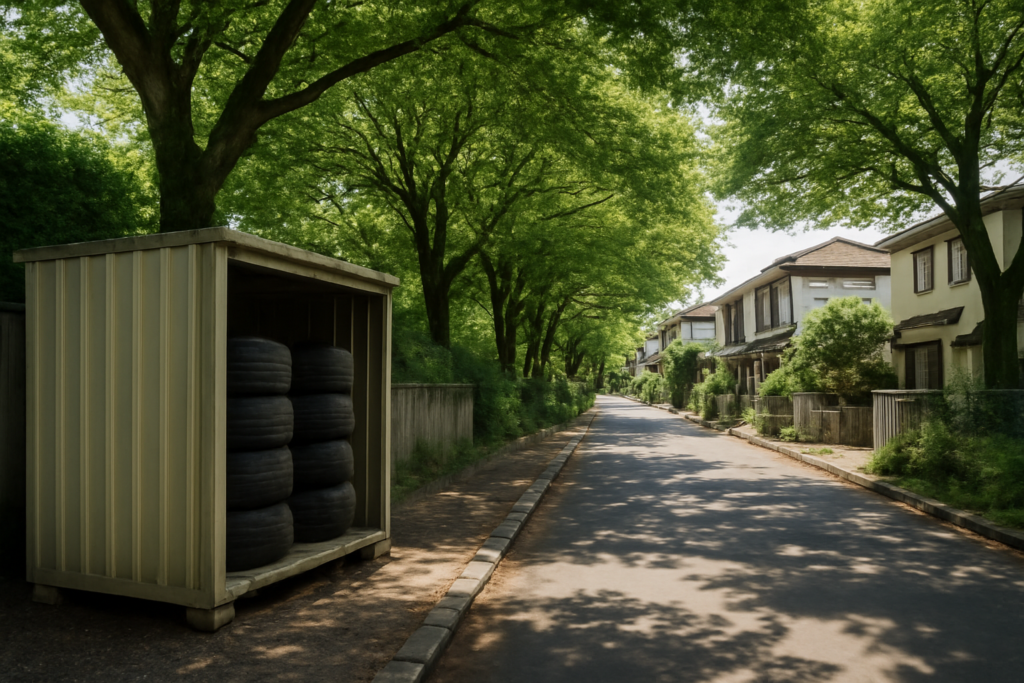 小平市でタイヤを預けるトランクルーム