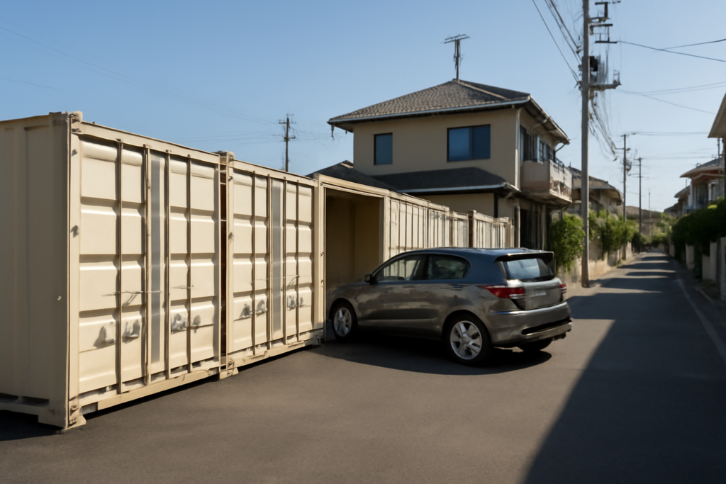 千葉市稲毛区の屋外コンテナ型トランクルーム