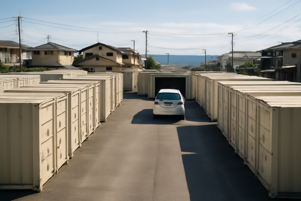 福岡市東区の屋外コンテナ型トランクルーム