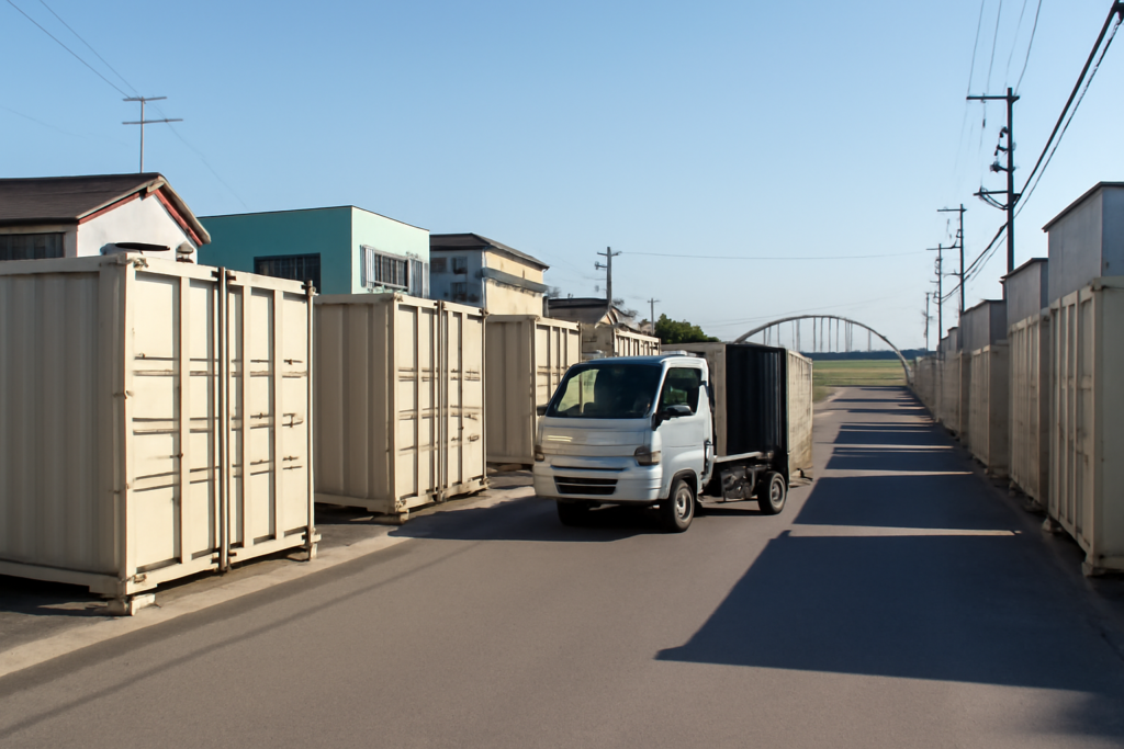 名古屋市中川区の屋外コンテナ型トランクルーム