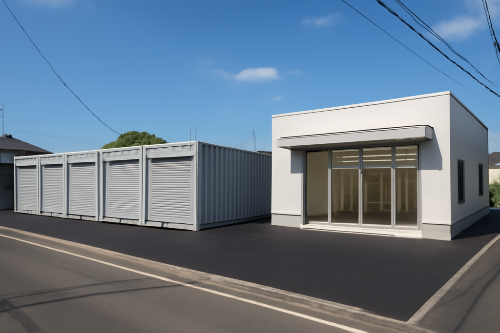 岡崎市の屋外コンテナと屋内型トランクルーム